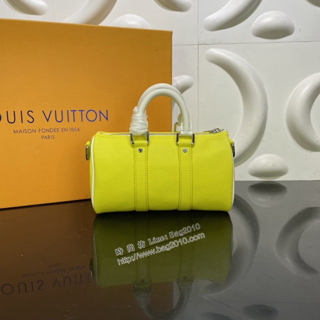 lv路易威登專櫃2022新款KeepallXS手袋 lv頂級原單louis vuitton!標識枕頭包 M80842 ydh4678